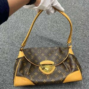 Louis Vuitton Monogram Brown and Gold Shoulder Bag